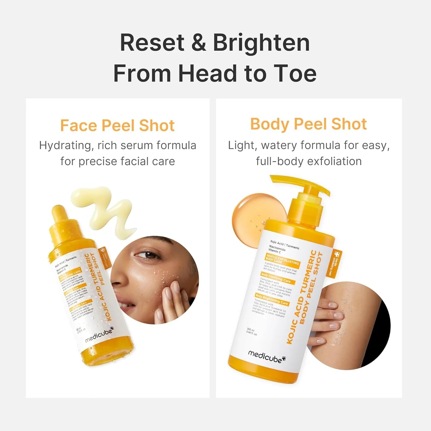 MEDICUBE KOJIC ACID TURMERIC PEEL SHOT 80ML