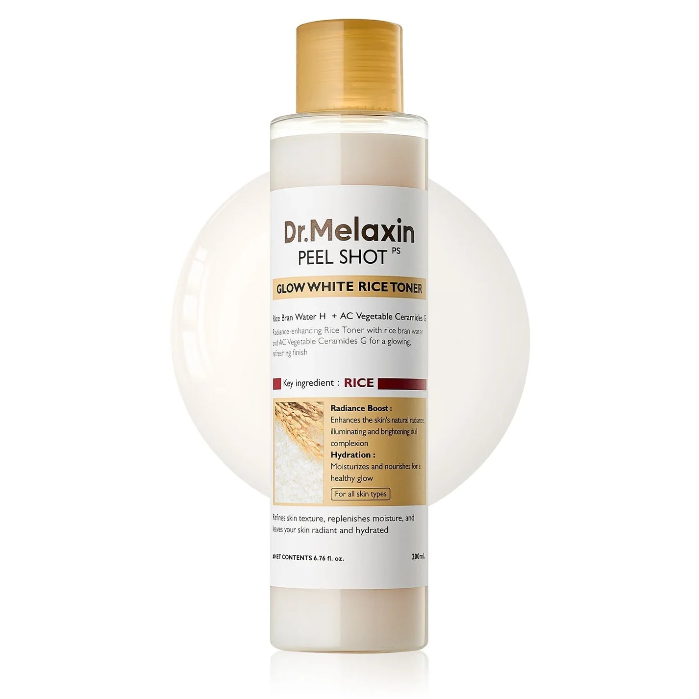 DR MELAXIN GLOW WHITE RICE TONER 200ML