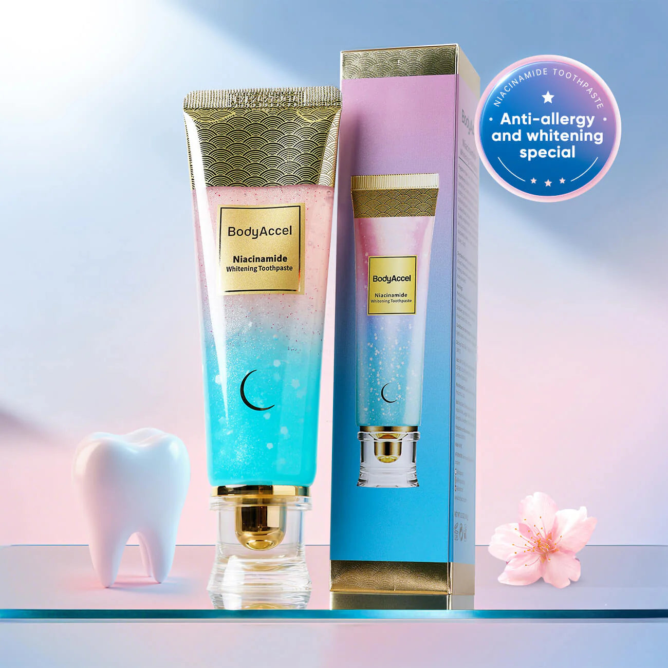 BodyAccel Niacinamide Whitening Toothpaste