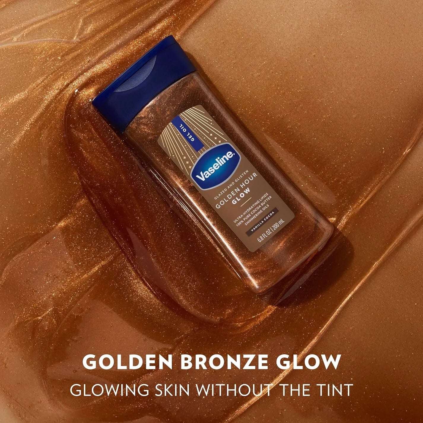 VASELINE GOLDEN HOUR GLOW COCOA BUTTER 200ML