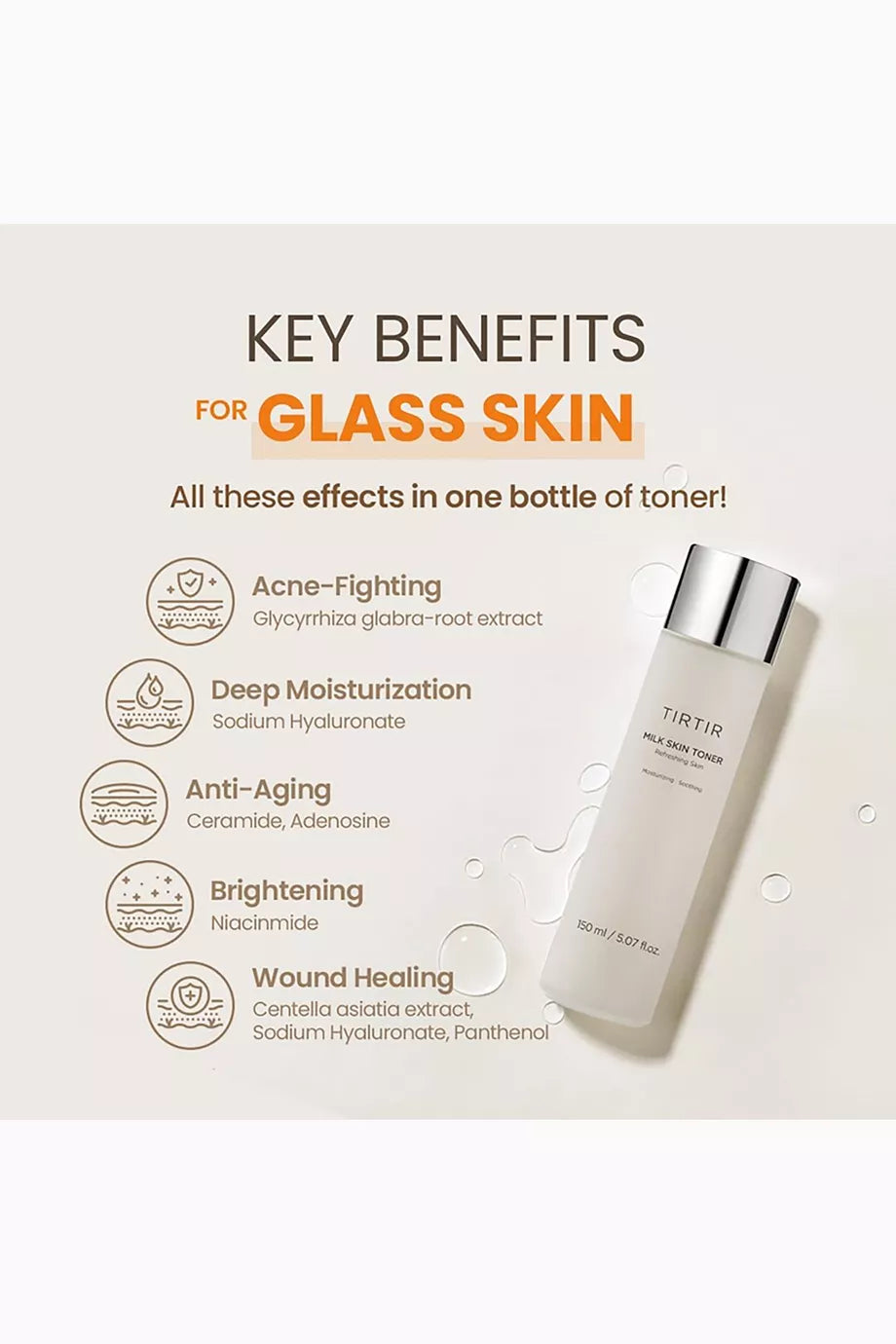 TIRTIR MILK SKIN REFRESHING TONER 150ML