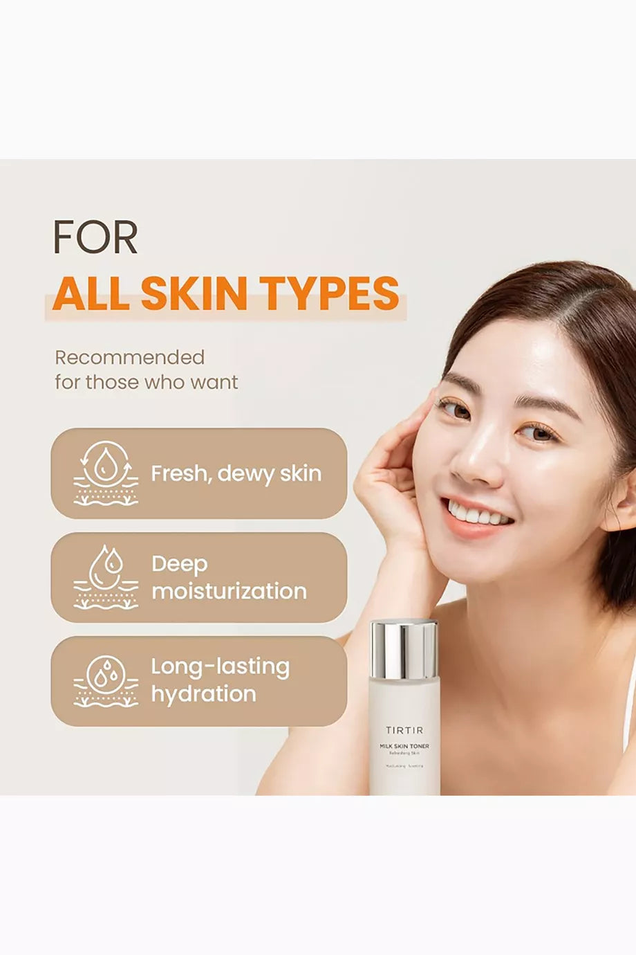 TIRTIR MILK SKIN REFRESHING TONER 150ML