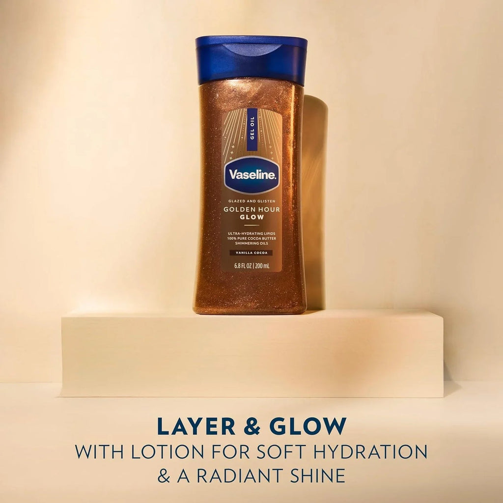 VASELINE GOLDEN HOUR GLOW COCOA BUTTER 200ML