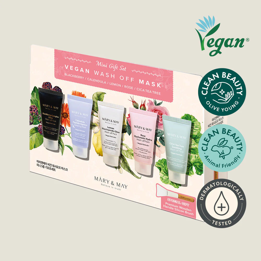 Mary & May Vegan Wash Off Mask Mini Gift Set
