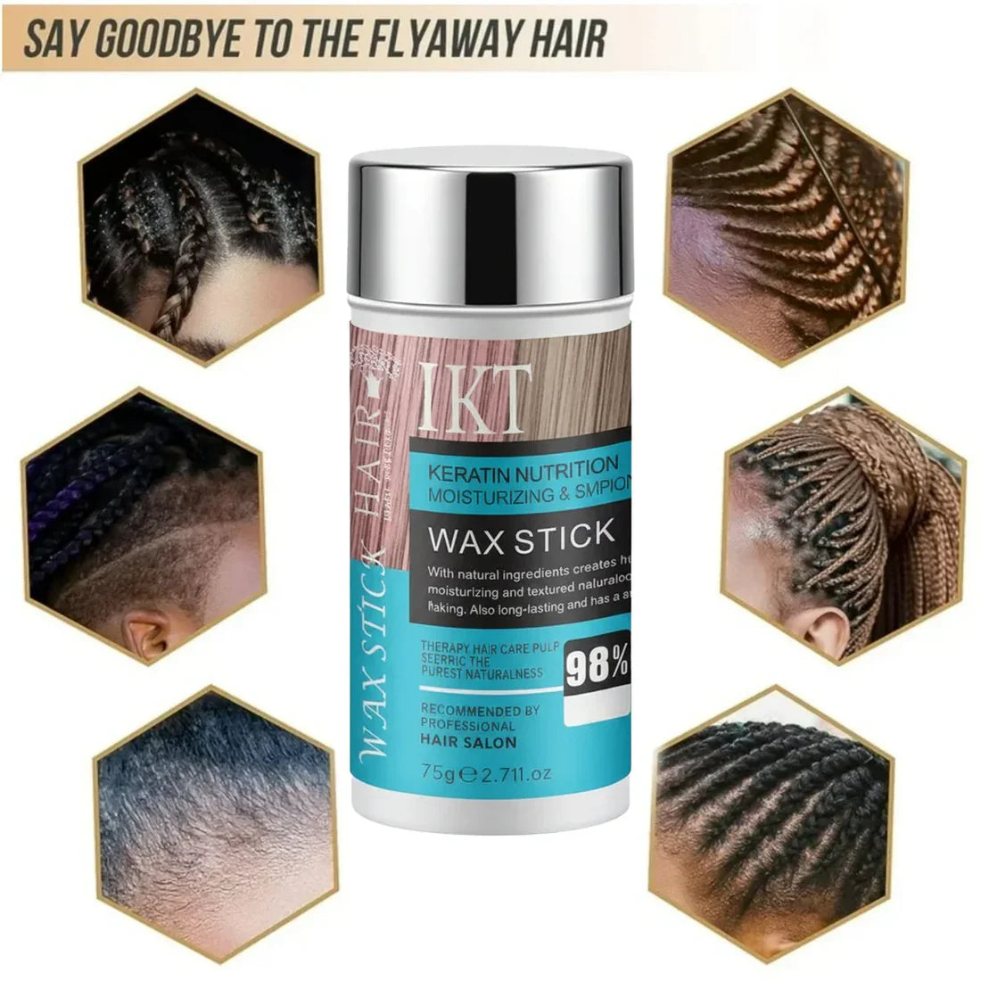 IKT Keratin Nutrition Hair Wax Stick - 75g