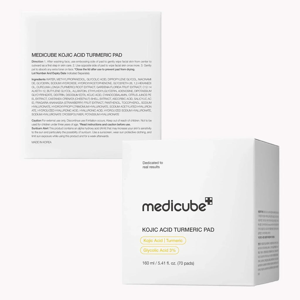 MEDICUBE KOJIC ACID TURMERIC PAD 160ML