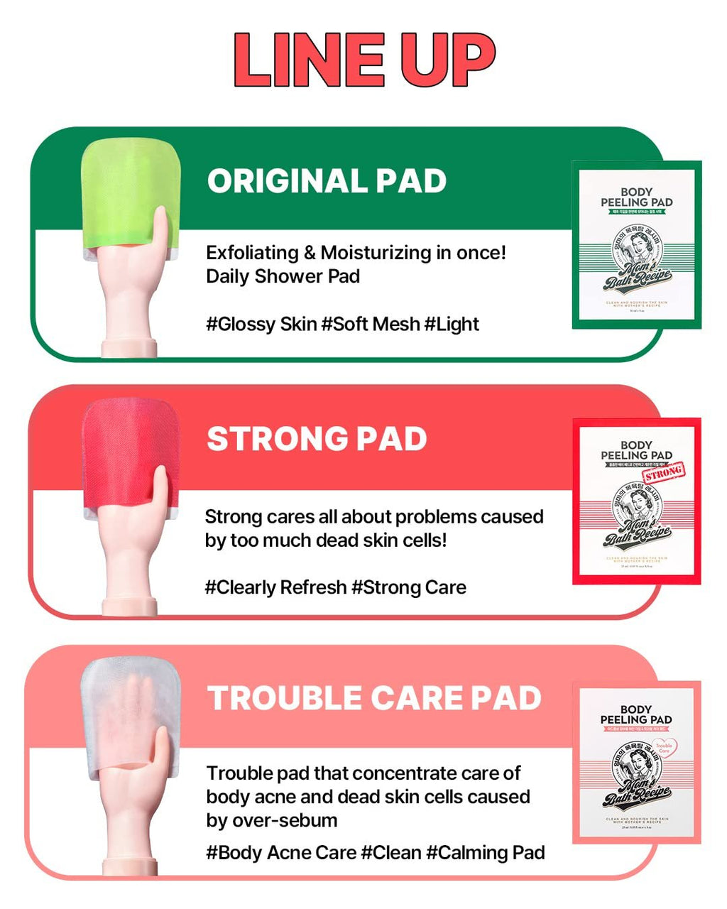 Mom’s Bath Recipe Body Peeling Pad Original (1 Pcs) - 25 ML