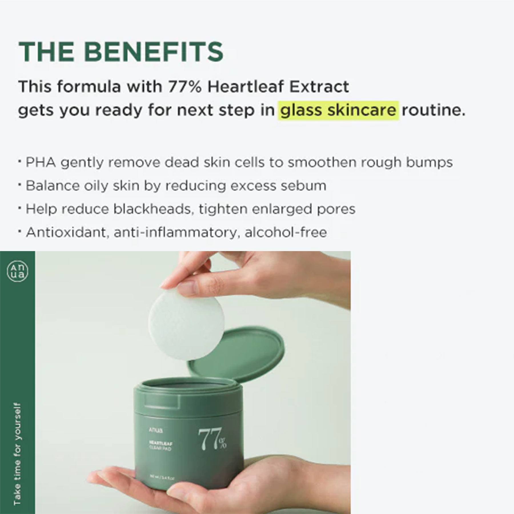ANUA HEARTLEAF 77% CLEAR PAD 160ML