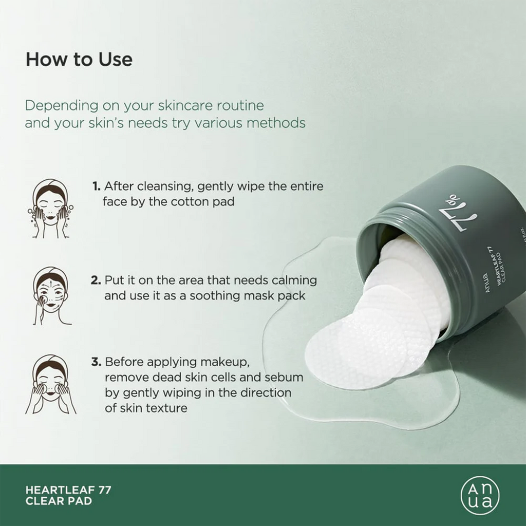 ANUA HEARTLEAF 77% CLEAR PAD 160ML