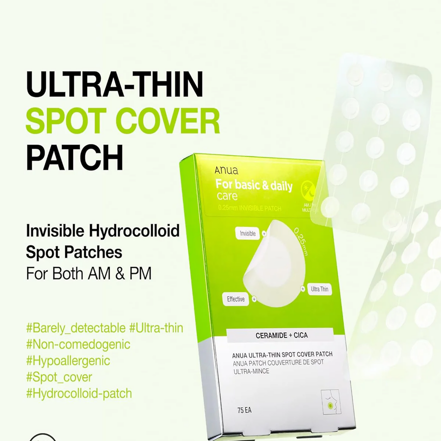 ANUA ULTRA THIN SPOT COVER PATCH 75PC