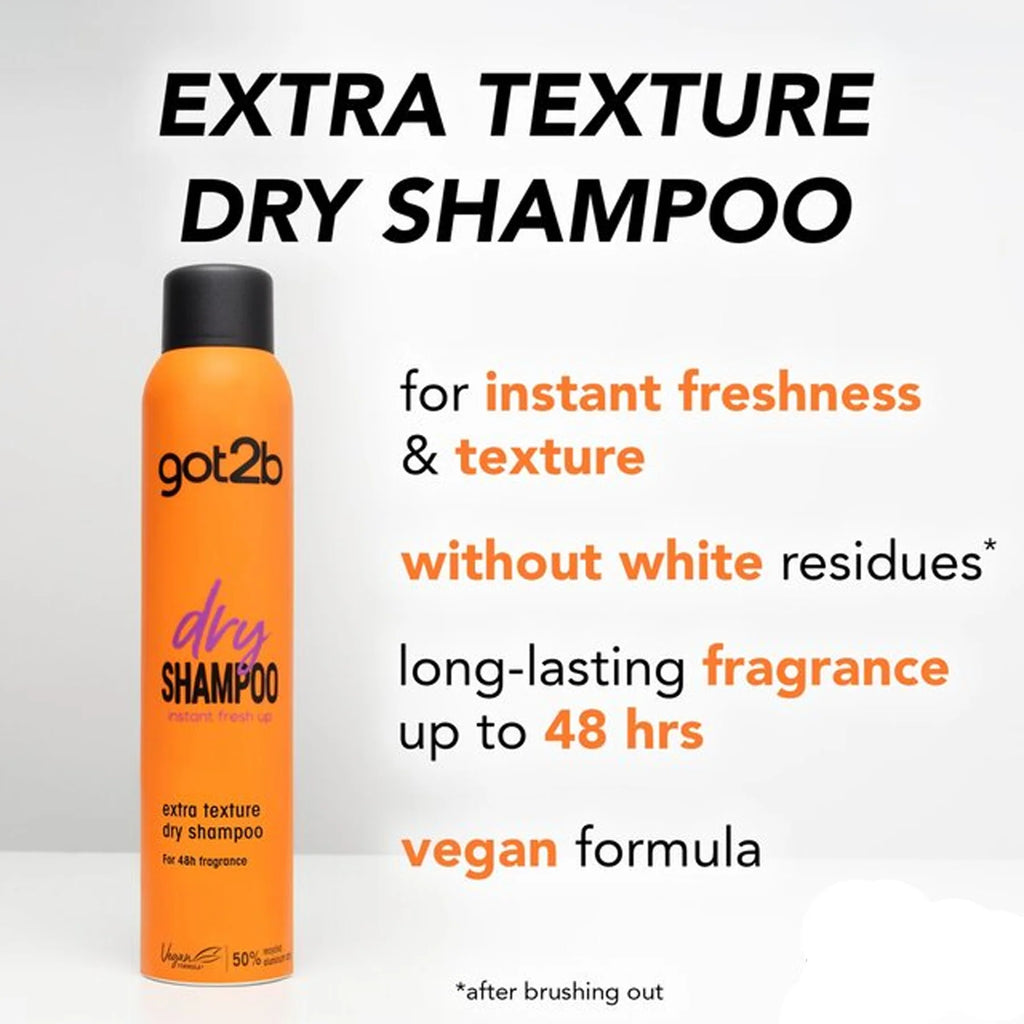 GOT2B DRY SHAMPOO EXTRA TEXTURE GRAPEFRUIT & AMBER 200ML