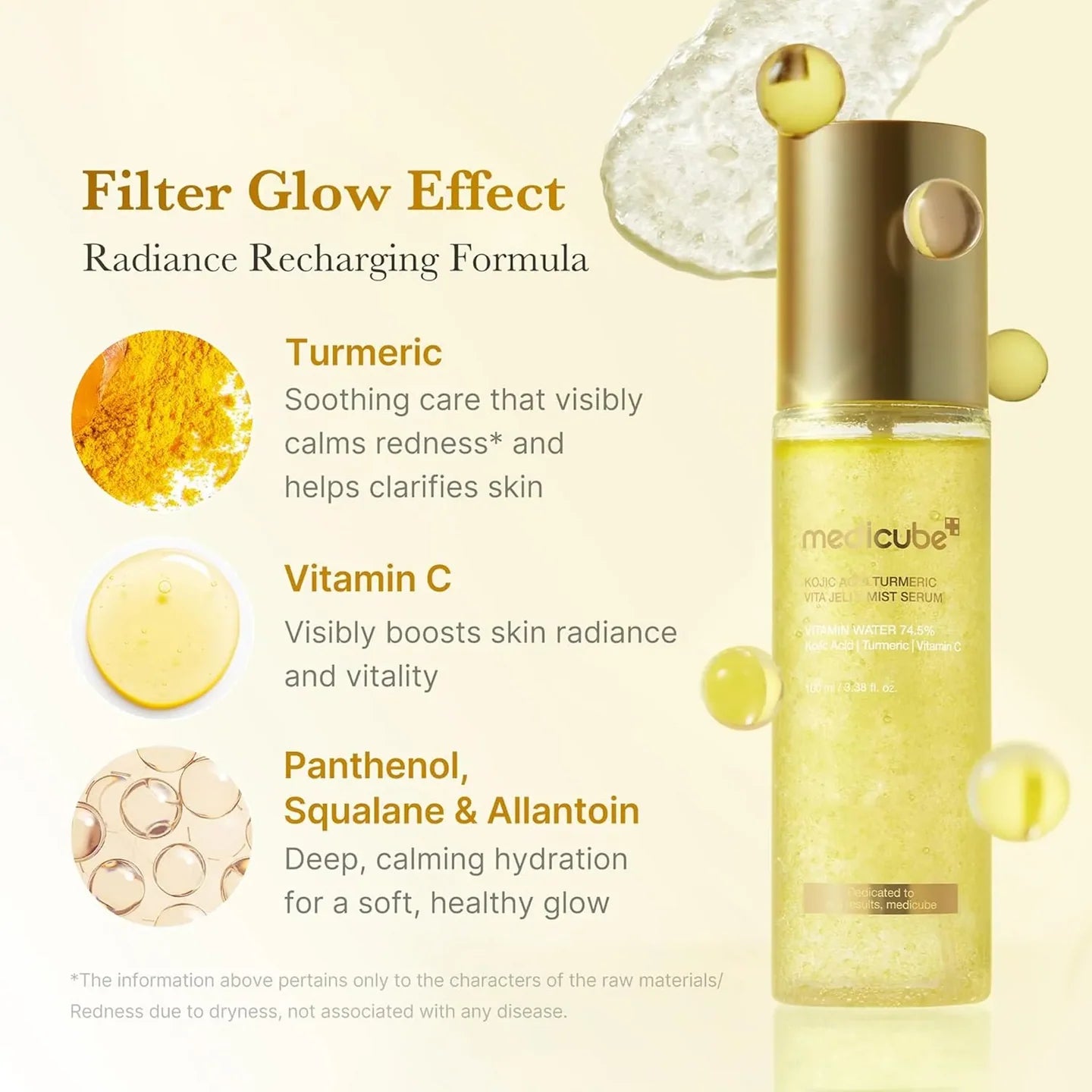 MEDICUBE KOJIC ACID TURMERIC VITA JELLY MIST SERUM 100 ML