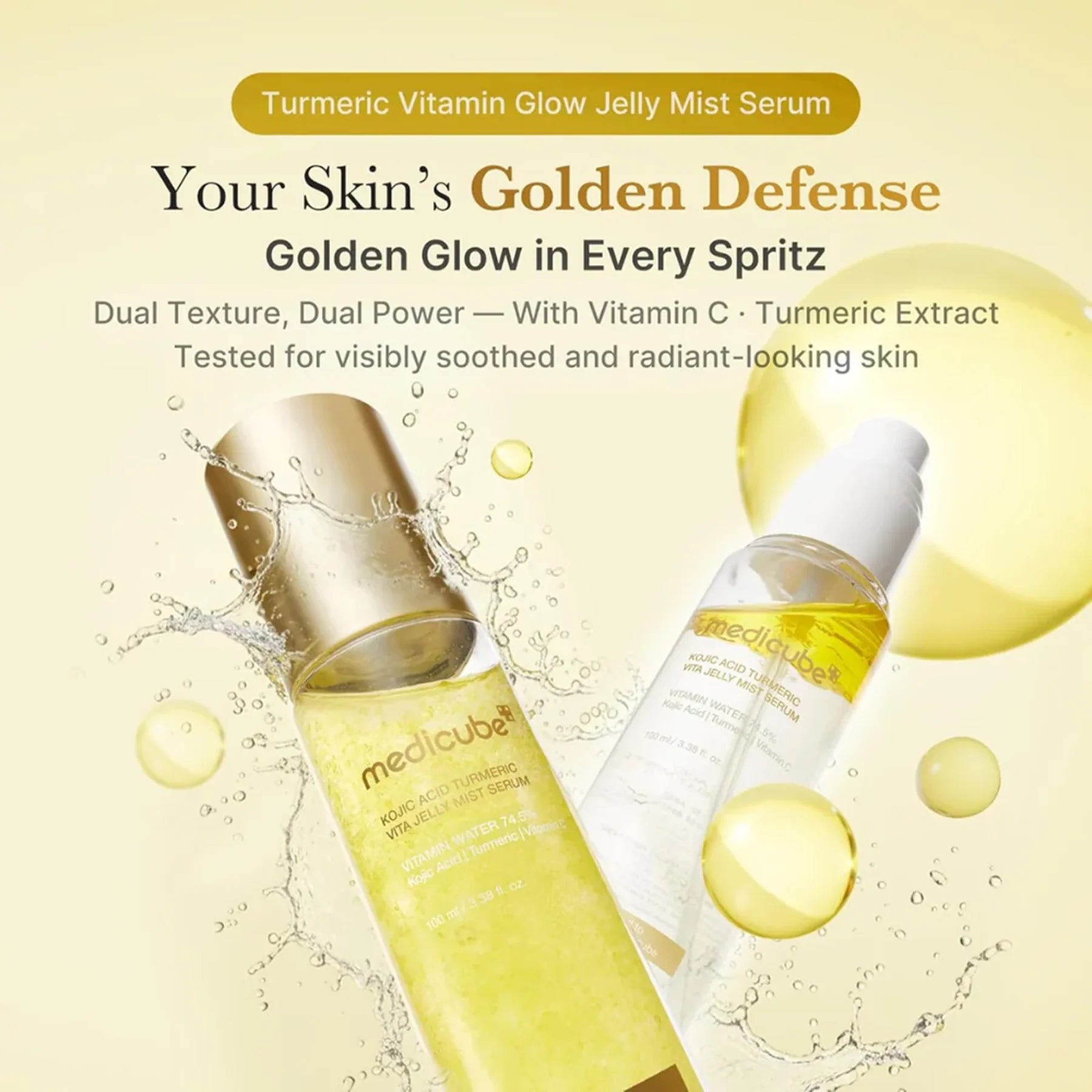 MEDICUBE KOJIC ACID TURMERIC VITA JELLY MIST SERUM 100 ML
