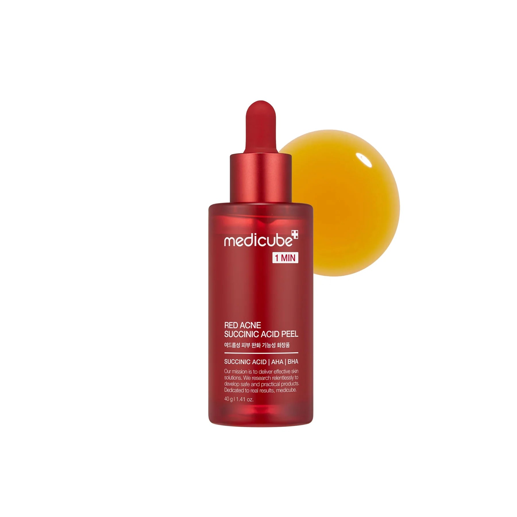 MEDICUBE 1 MIN RED ACNE SUCCINIC ACID PEEL 40G