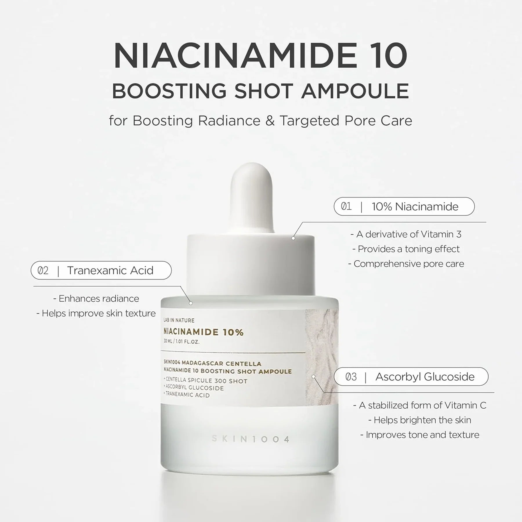 Centella Niacinamide 10 Boosting Shot Ampoule - 30ml