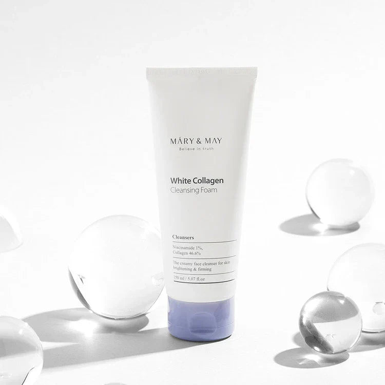 Mary & May White Collagen cleansing foam