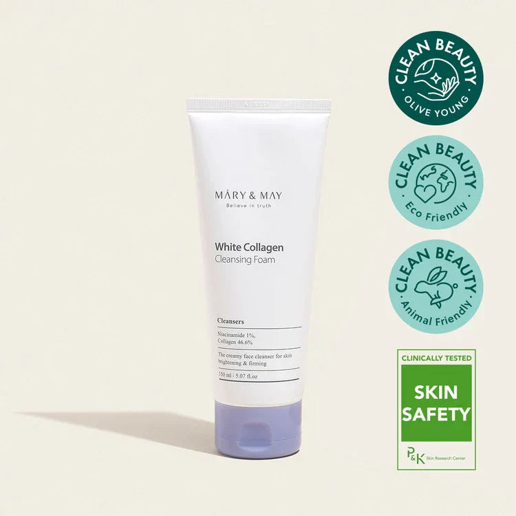 Mary & May White Collagen cleansing foam