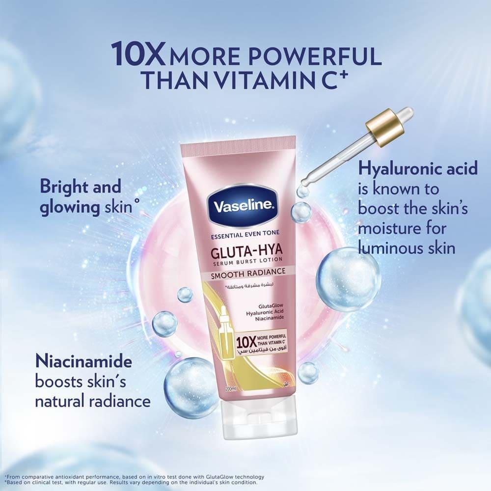 VASELINE HEALTHY BRIGHT GLUTA -HYA SWERUM BURST LOTION 10X 330ML