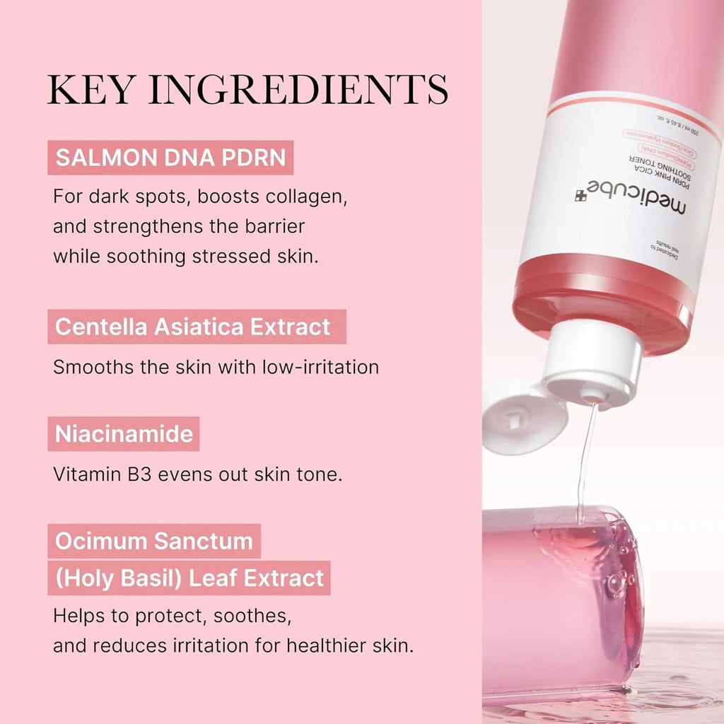 Medicube PDRN Pink Cica Soothing Toner - 250 ML