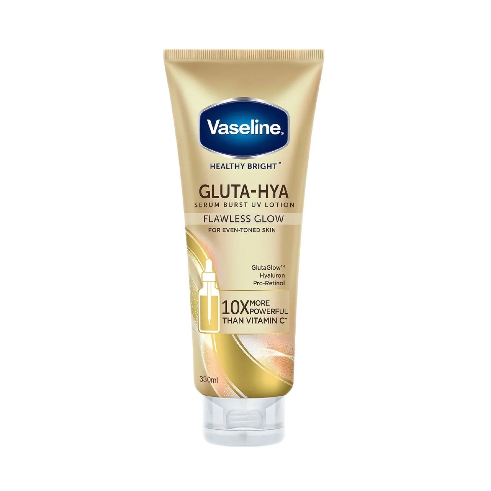 VASELINE HEALTHY BRIGHT GLUTA-HYA SERUM BURST UV LOTION 330ML