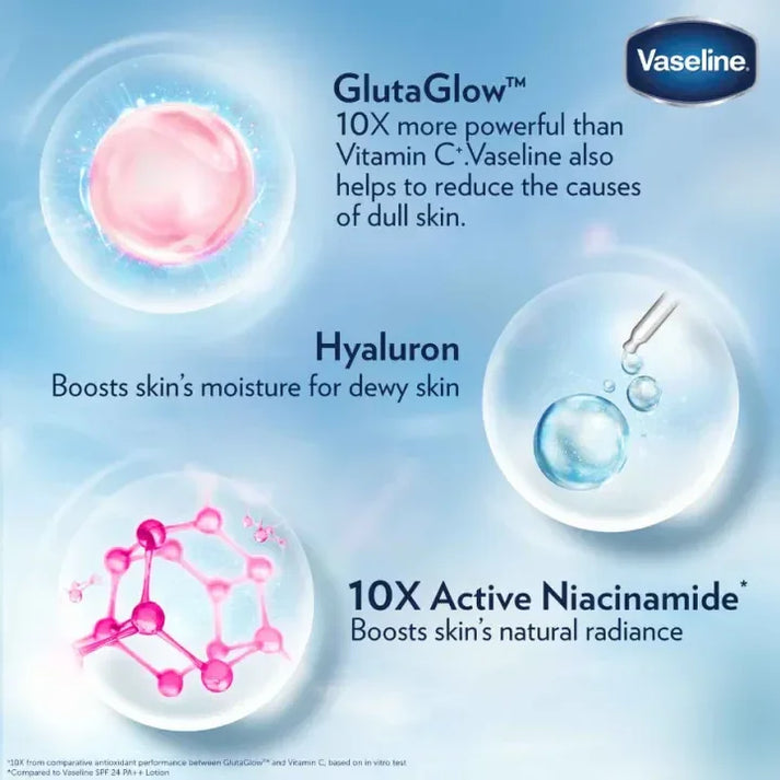 VASELINE HEALTHY BRIGHT GLUTA-HYA SERUM BURST UV LOTION 330ML