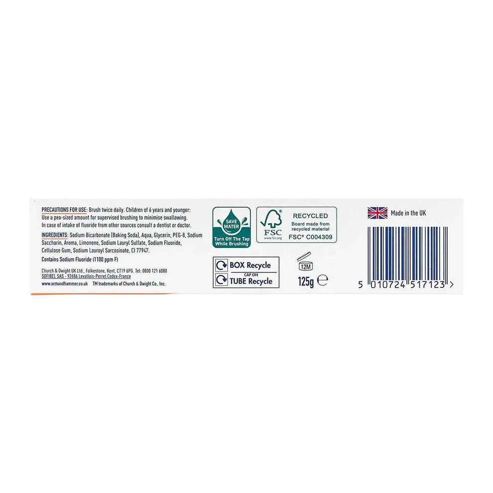 ARM & HAMMER EXTRA WHITE 125G