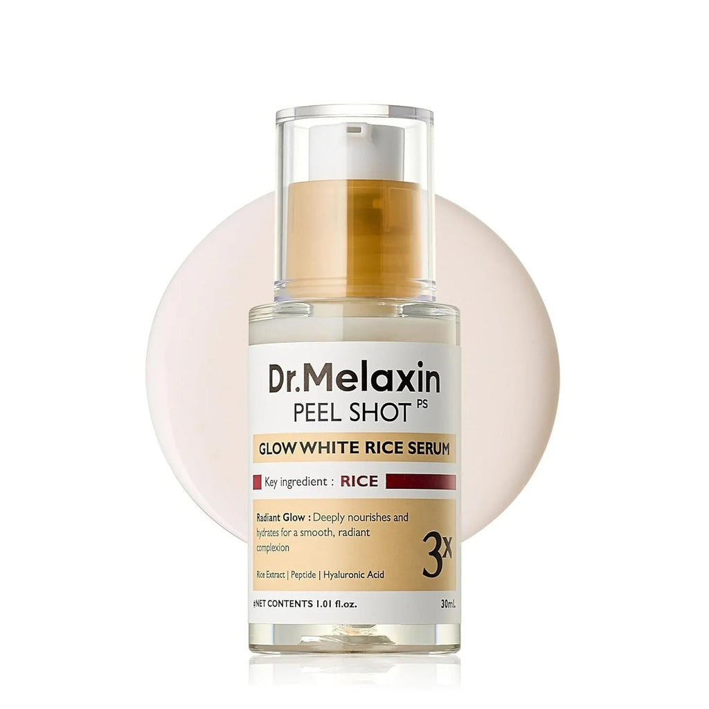 DR MELAXIN PEEL SHOT GLOW WHITE RICE SERUM 3X 30ML