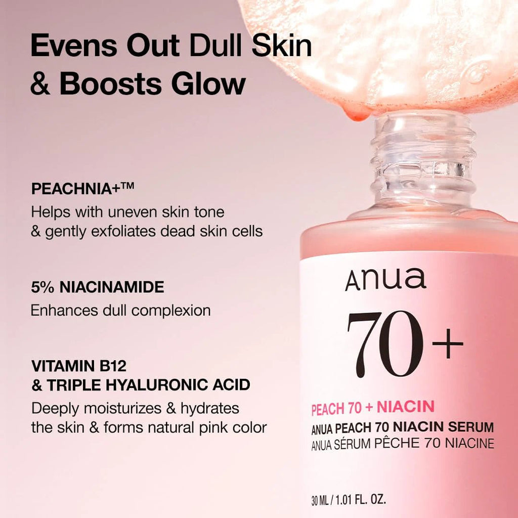 Anua Peach 70% Niacinamide Serum - 30ML