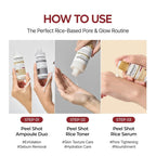 DR MELAXIN PEEL SHOT GLOW WHITE RICE SERUM 3X 30ML