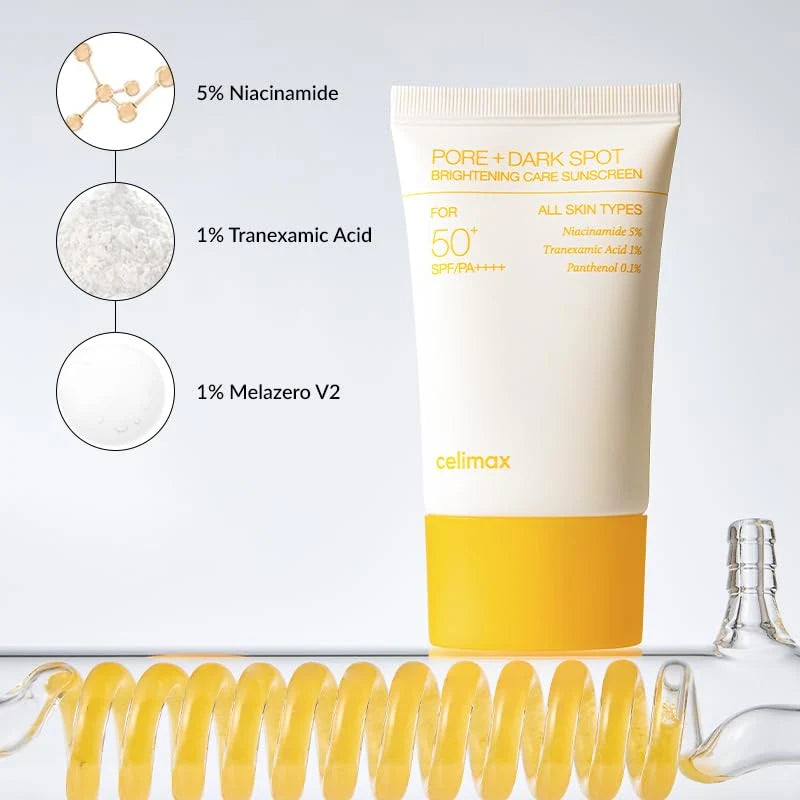 CELIMAX PORE+DARK SPOT BRIGHTENING CARE SUNSCREEN 50+SPF/PA+++ 50ML