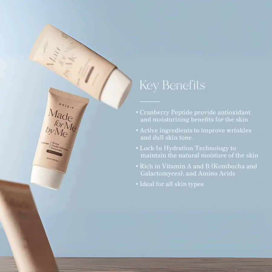 AXIS-Y BIOME DOUBLE DEFENSE SUNSCREEN SPF50+ 50ML