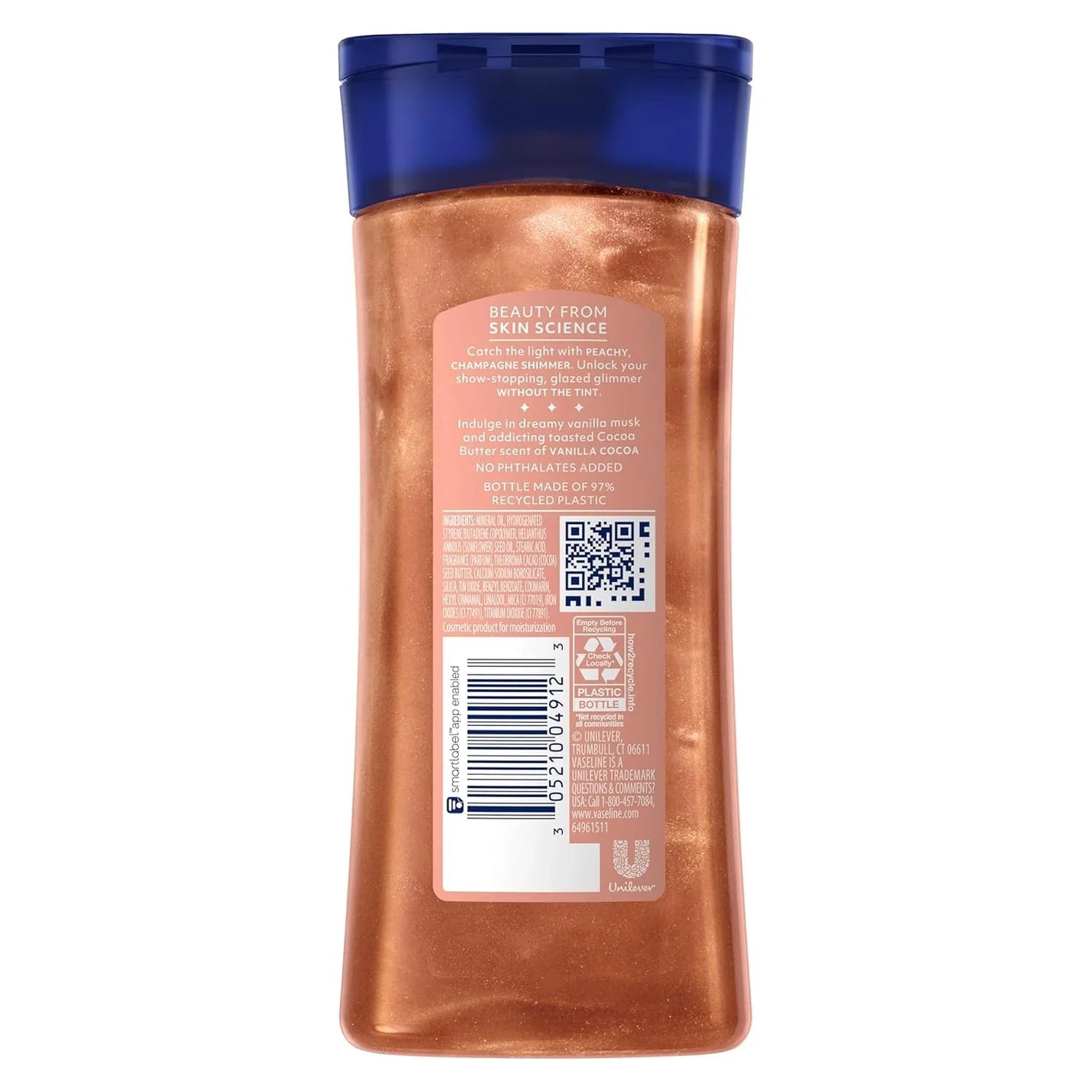 VASELINE SUNLIT GLOW COCOA BUTTER 200ML