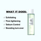 BEAUTY OF JOSEON GREEN PLUM REFRESHING TONER AHA+BHA