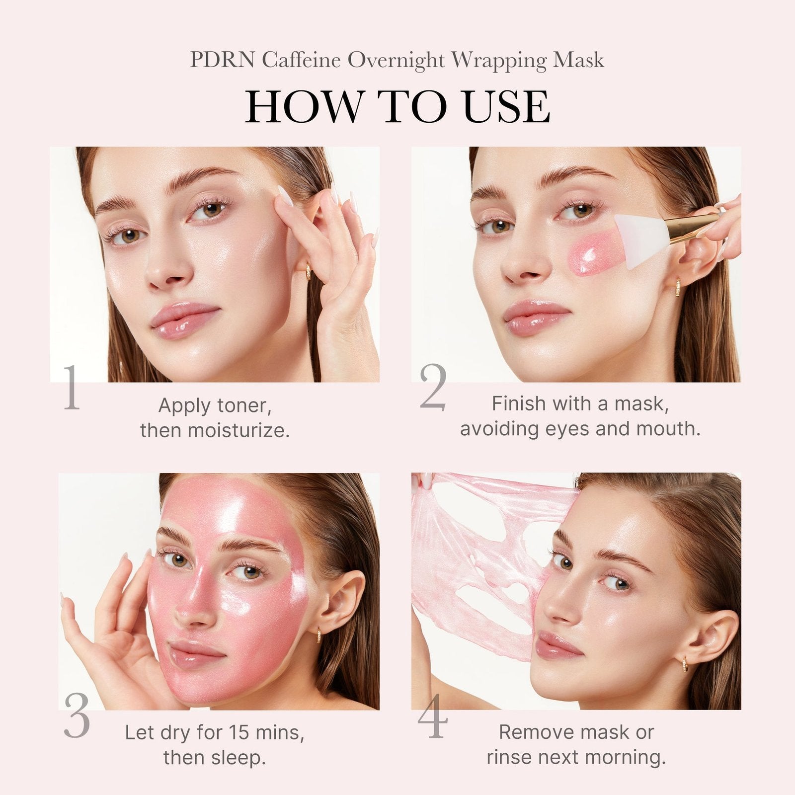 Medicube PDRN Pink Caffeine Night Wrapping Mask – 75ml