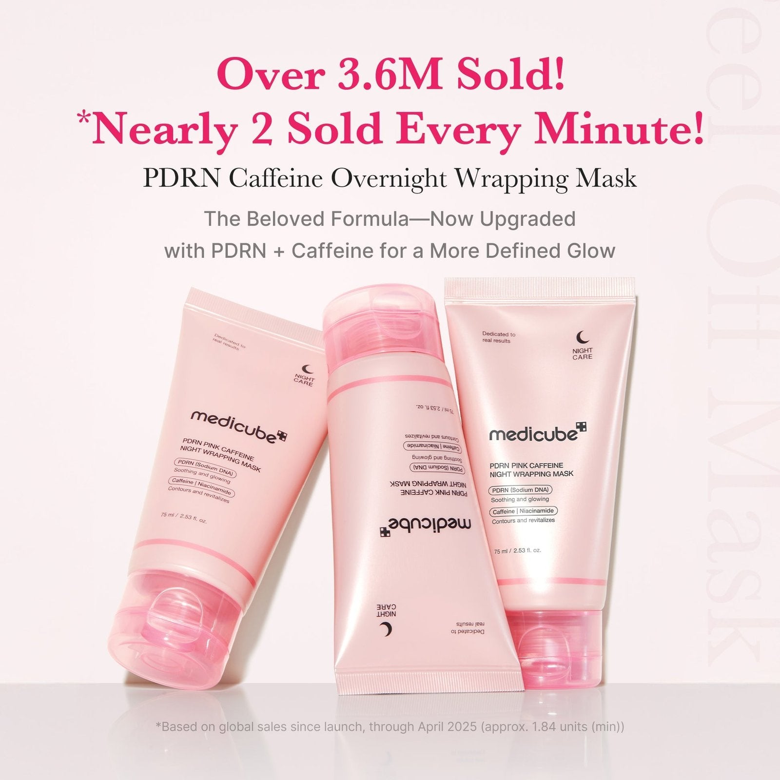 Medicube PDRN Pink Caffeine Night Wrapping Mask – 75ml